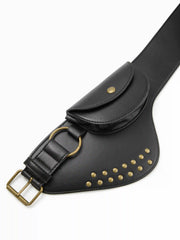 STUDDED & POCKET BUCKLE BELT