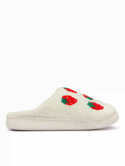 STRAWBERRY FUZZY SLIPPERS