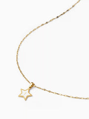 STAR & LETTER PENDANT NECKLACE