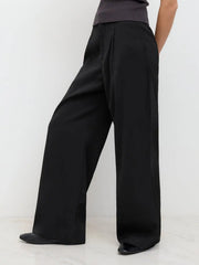 Mid Rise Straight Leg Trousers