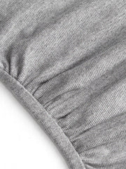 Asymmetrical Neck Long Sleeve Two Tone Ruched Top