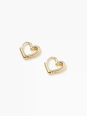 HEART DESIGN HOOP EARRINGS