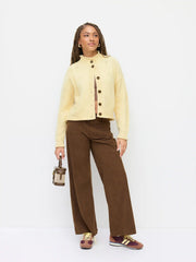 Corduroy Low Rise Wide Leg Trousers