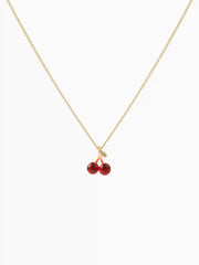CHERRY & ZIRCON NECKLACE