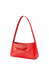 FAUX LEATHER BOWKNOT DECOR SHOULDER BAG