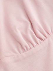 Sweetheart Neck Ruched Modal Long Sleeve Tee