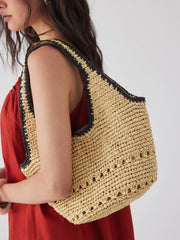 STRAW TOTE BAG