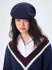 KNITTED BERET HAT