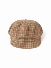 PLAID BERET HAT