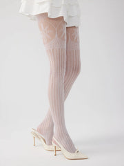 STRIPED LACE TIGHTS