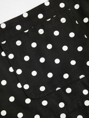 Cotton-blend Polka Dot Buckle Up Romper Curve & Plus