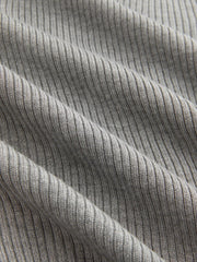 Knit Round Neckline Contrasting Binding Cardigan & Cami Top