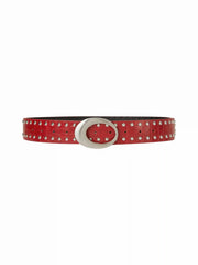 STUDDED OVAL BUCKLE BEIT