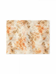 FLORAL PATTERN FAUX SILK SCARF