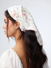 FLORAL SQUARE HEADSCARF