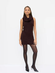 Multi-Way Knit Boat Neck Mini Tank Dress