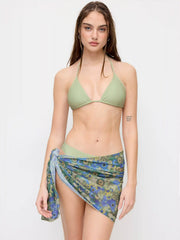 Floral Diary Bikini Set & Sarong