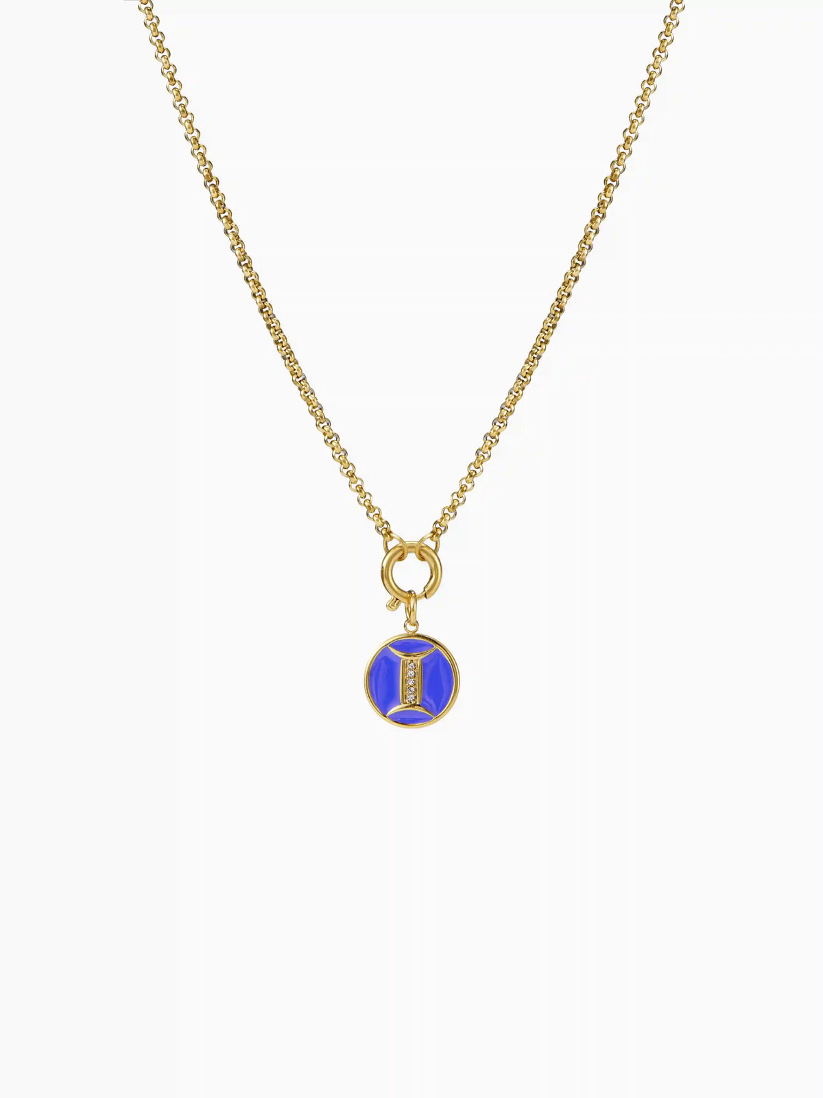 CONSTELLATION 18K GOLD PLATED STAINLESS STEEL PENDANT NECKLACE
