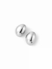 OVAL STUD EARRINGS