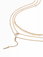 GEMSTONE DECOR LAYERED NECKLACE