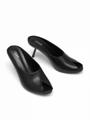 OPEN-TOE MULE HEELS