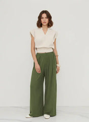 Wide Leg Soft Pull-On Pant
