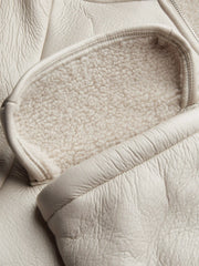 Fleece Stand Collar Solid Pocket Bomber Jacket