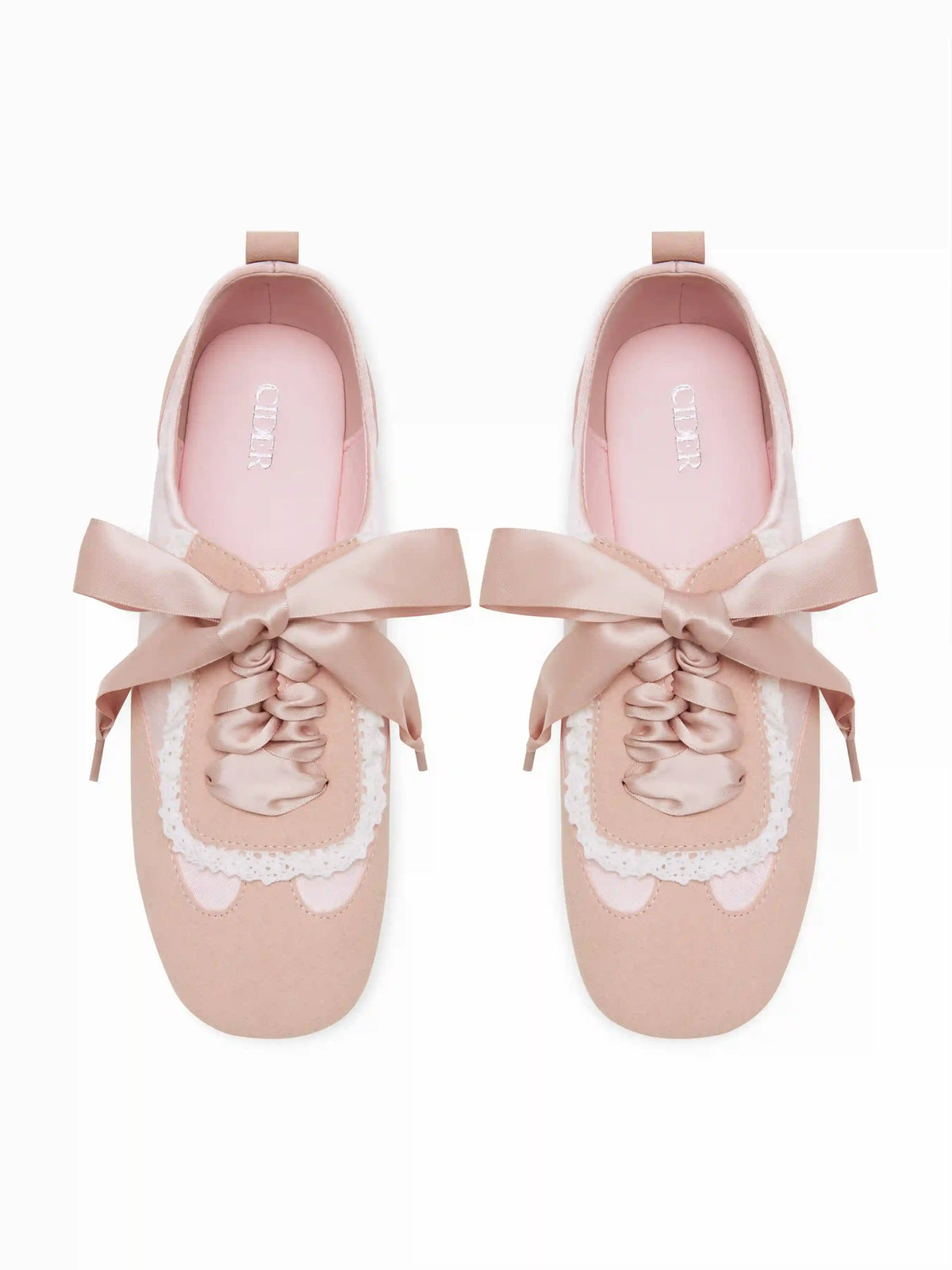 SATIN LACE-UP SNEAKERS