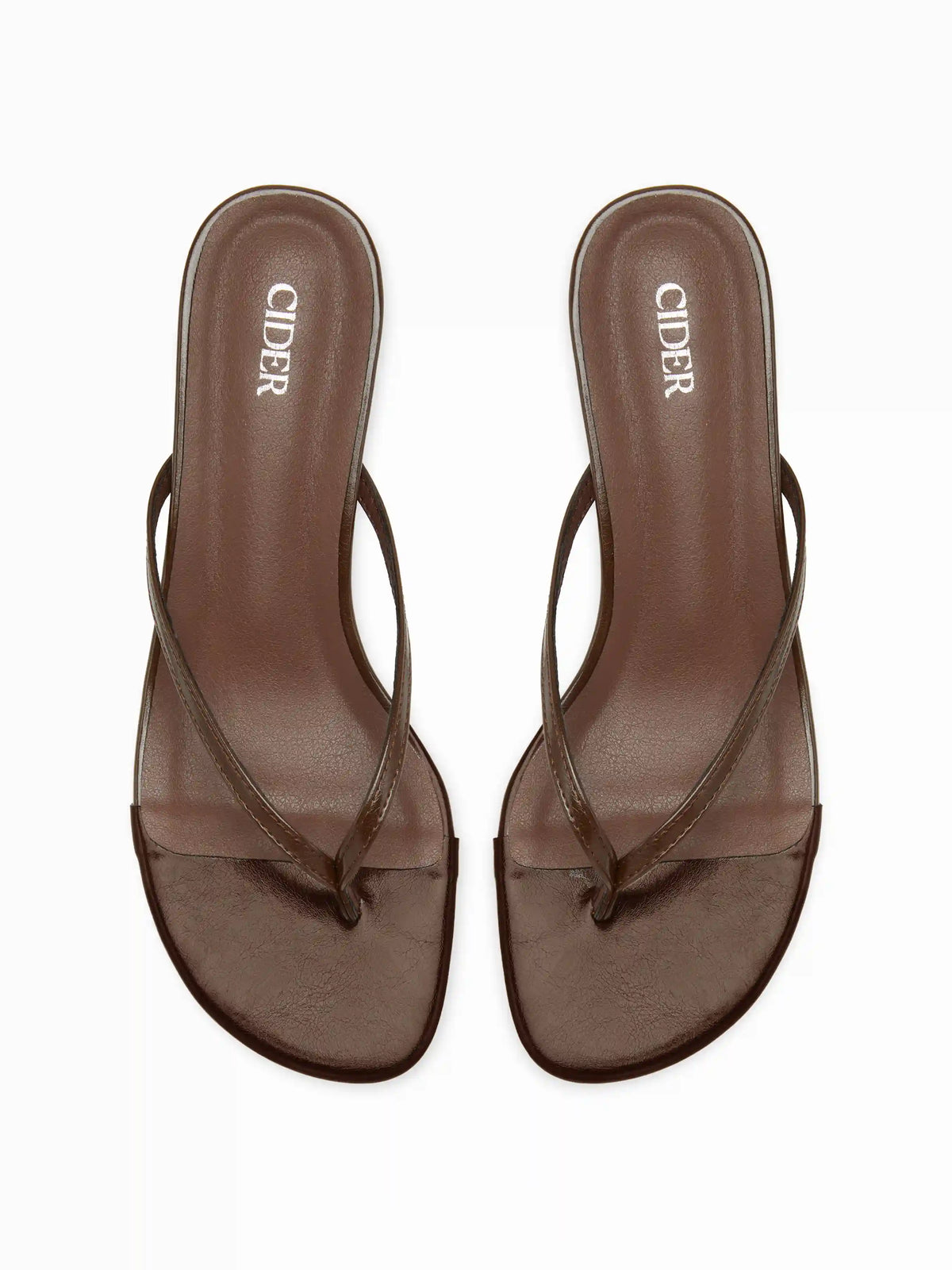 FLIP-FLOP KITTEN HEEL SANDALS
