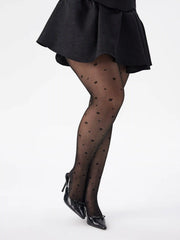 BOWKNOT & HEART TIGHTS CURVE & PLUS