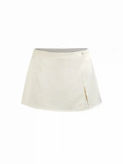 Satin Detachable Wrap Overlay Micro Shorts Set