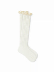 CRIMPED TRIM OVER THE CALF SOCKS