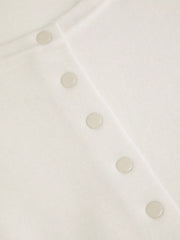 Knit Round Neck Button Cardigan