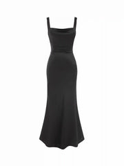 Chiffon Backless Maxi Mermaid Dress