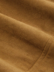 Suede Collar Zip Through Long Sleeve Jacket