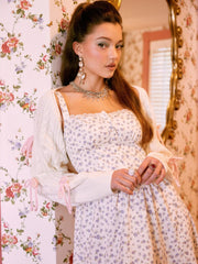 Cable Knit Bowknot Long Sleeve Shrug
