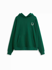 Terry Embroidery Long Sleeve Oversized Hoodie