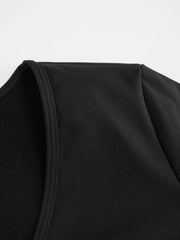 V-neck Solid Short Sleeve Active Top