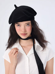 KNITTED BERET HAT