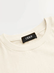Cotton-blend Round Neckline Short Sleeve Oversized Longline Tee