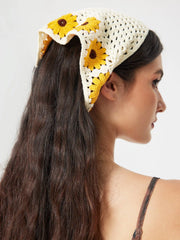 Floral Crochet Hair Band