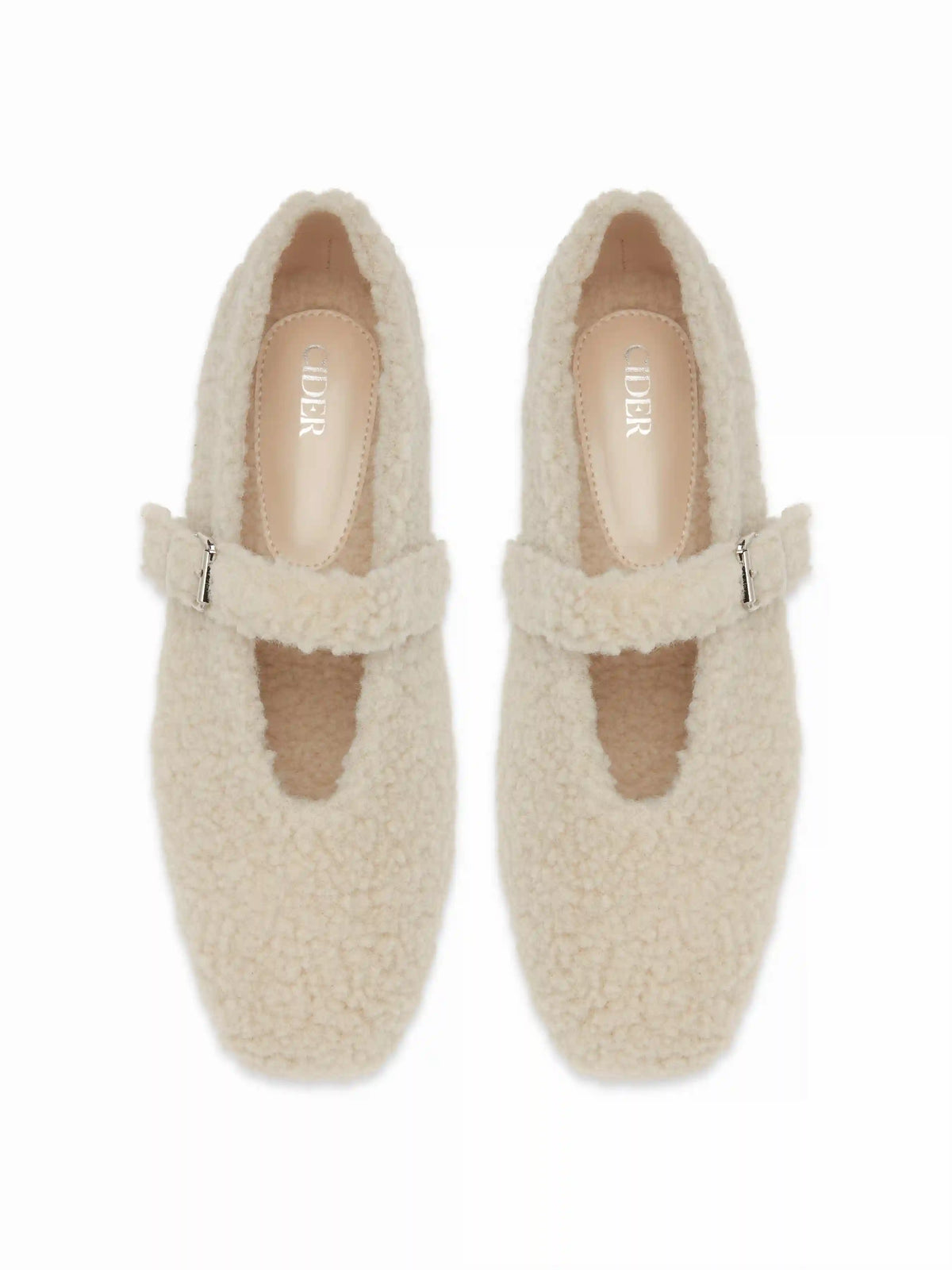 FUZZY MARY JANE FLATS