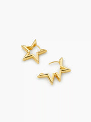 STAR HOOP EARRINGS
