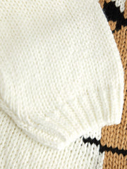 Knit Round Neck Horse Graphic Oversized Chunky Sweater