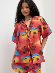 And A View Tie Front Shirt