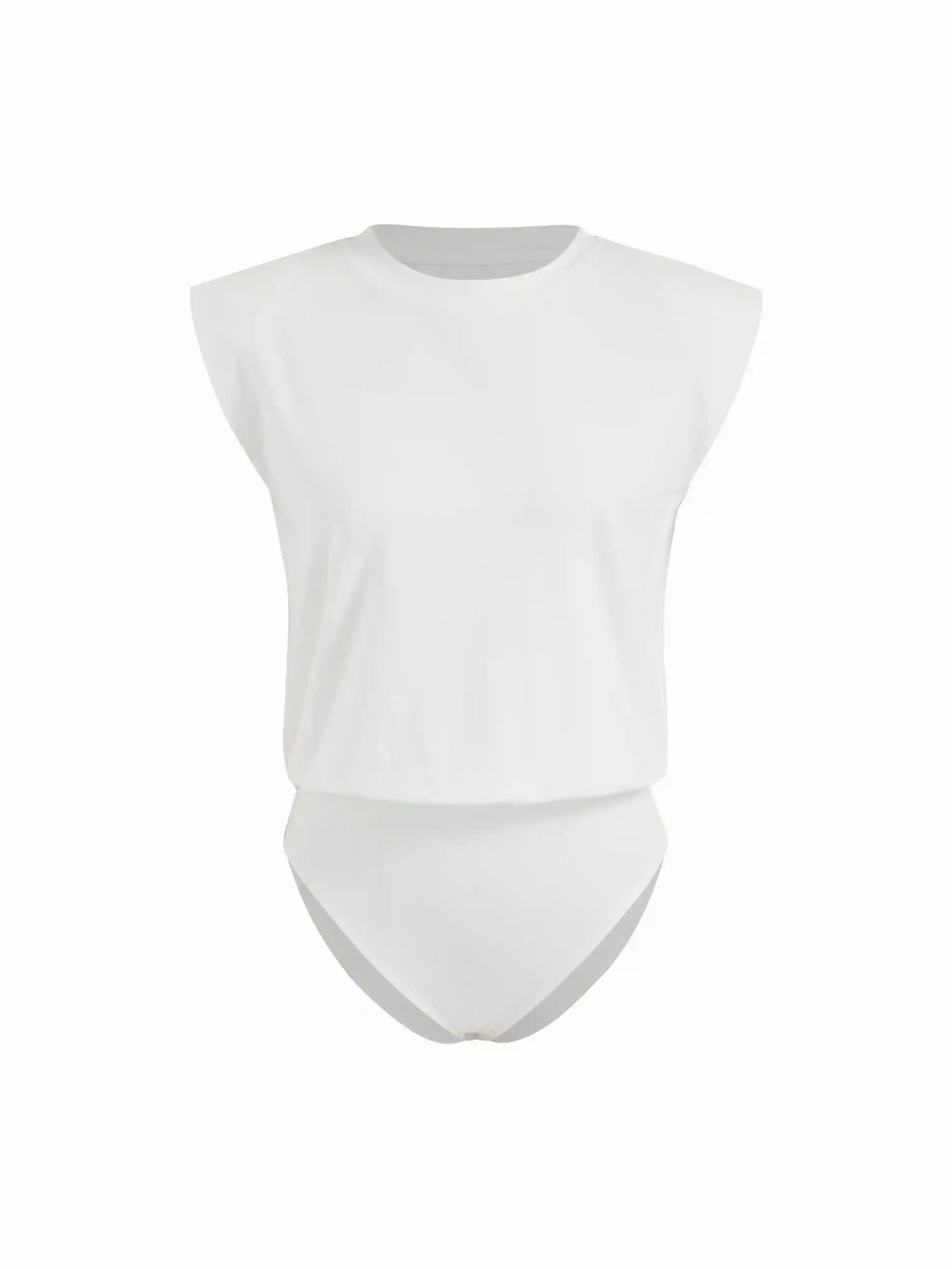 Cotton-blend Round Neckline Bodysuit