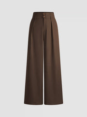 Mid Rise Straight Leg Trousers