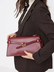 BELTED RECTANGLE SHOULDER BAG