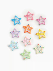 10PCS STAR HAIR CLIPS