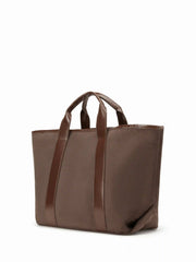 FAUX SUEDE TOTE BAG